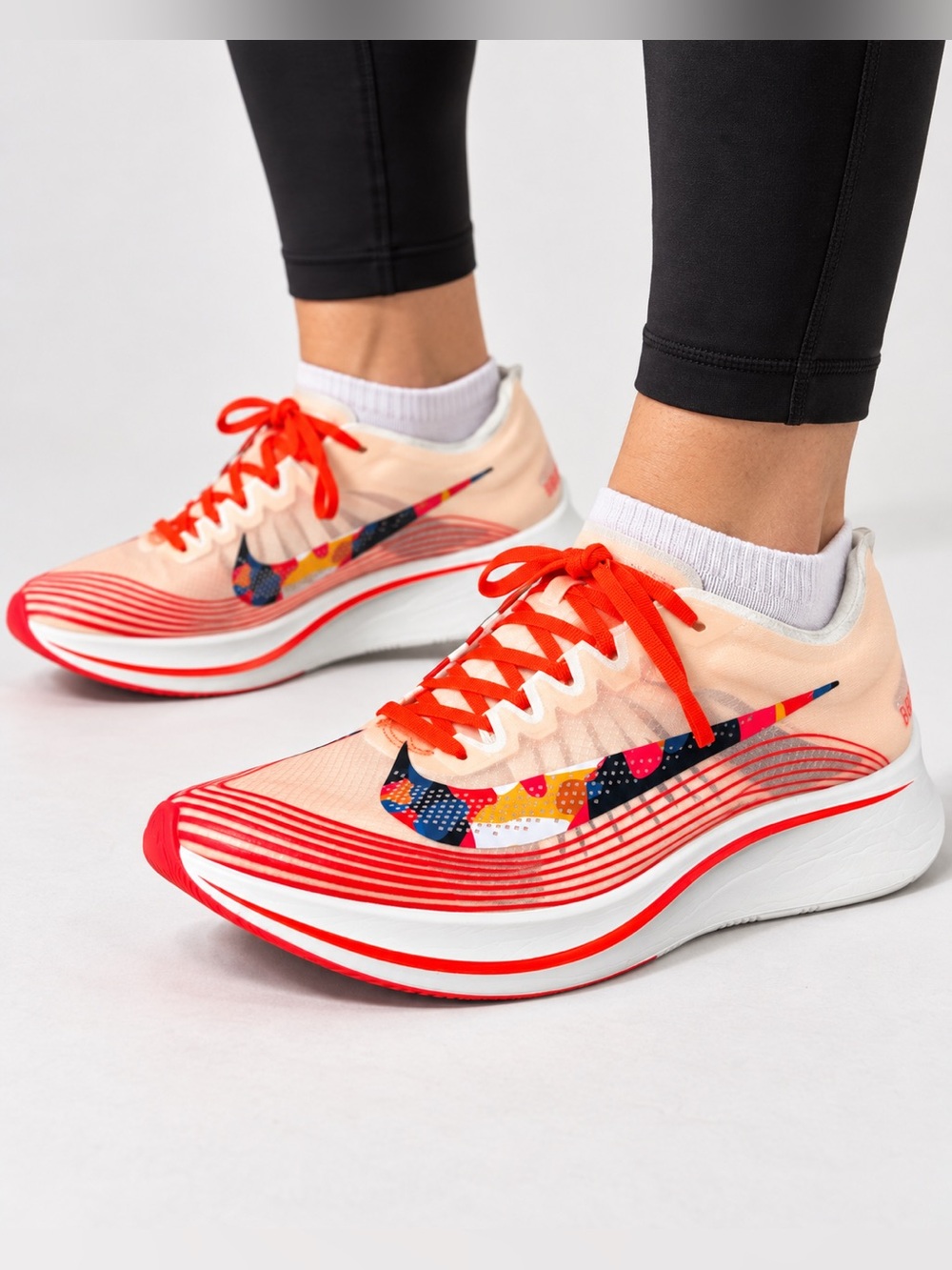 Nike Zoom Fly SP Camo Mismatch Orange AV8074-800 Men 10 Women 11.5